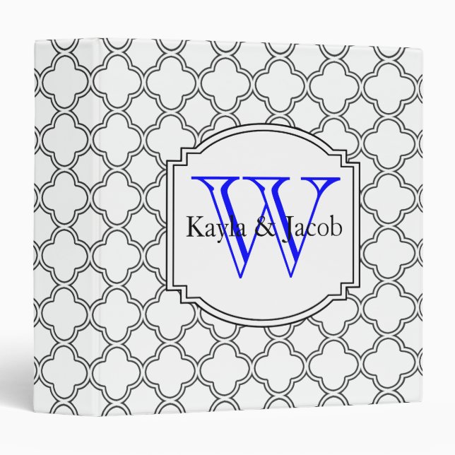 Wedding Organizer Binder - Cobalt Blue (Front/Spine)