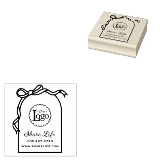 Wedding Organizer Business Ribbon Wood Art Stamp