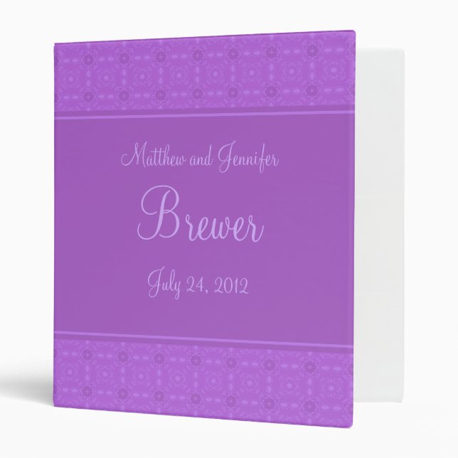 Wedding Organizer, Planning Binder and Memory Book (Front/Inside)