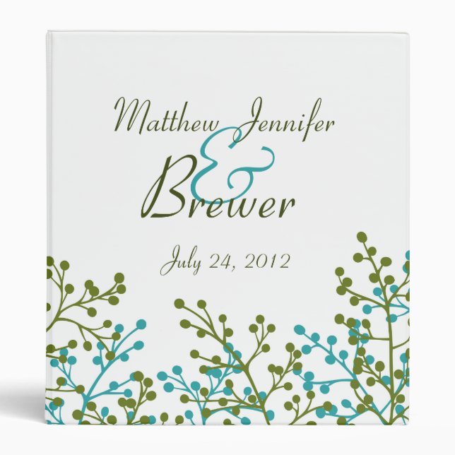 Wedding Organizer, Planning Binder and Memory Book (Front)