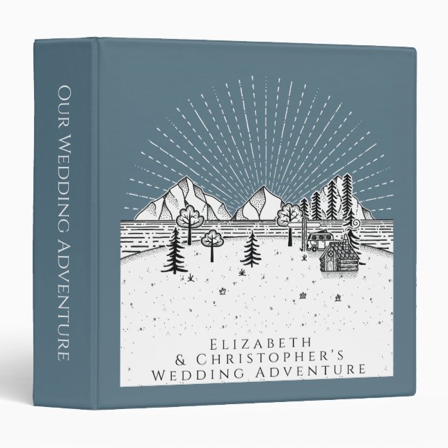 Wedding Outdoor Summer Camp Adventure Planner Binder (Front/Spine)