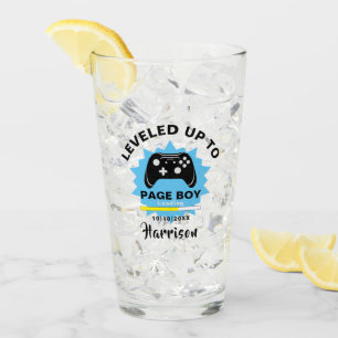 Wedding  Page Boy Levelled Up Gamer Fun Glass