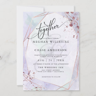 WEDDING   Pale Lilac and Seafoam Green Jaspé