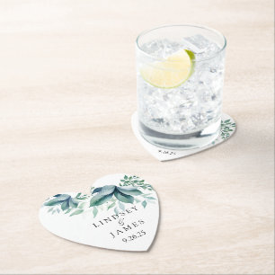 Wedding paper coaster