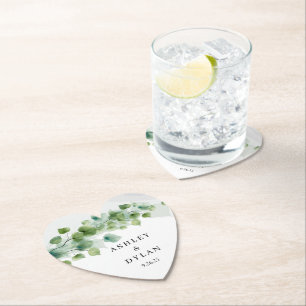 Wedding paper coaster