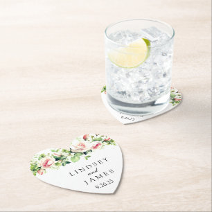 Wedding paper coaster