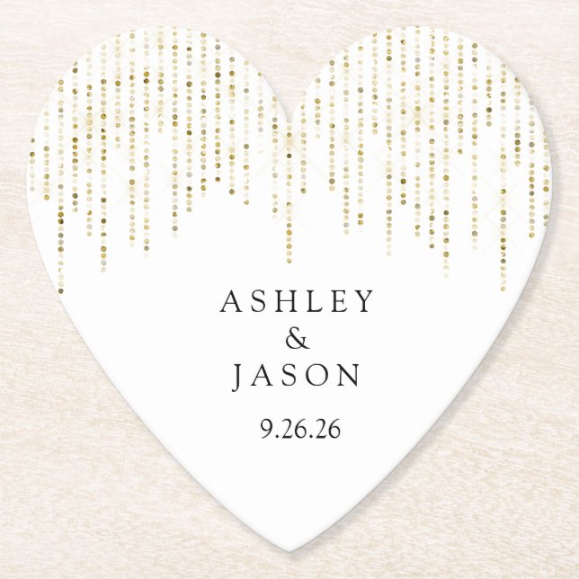 Wedding  paper coaster (Front)