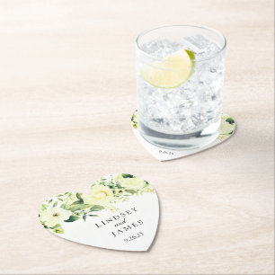 Wedding paper coaster