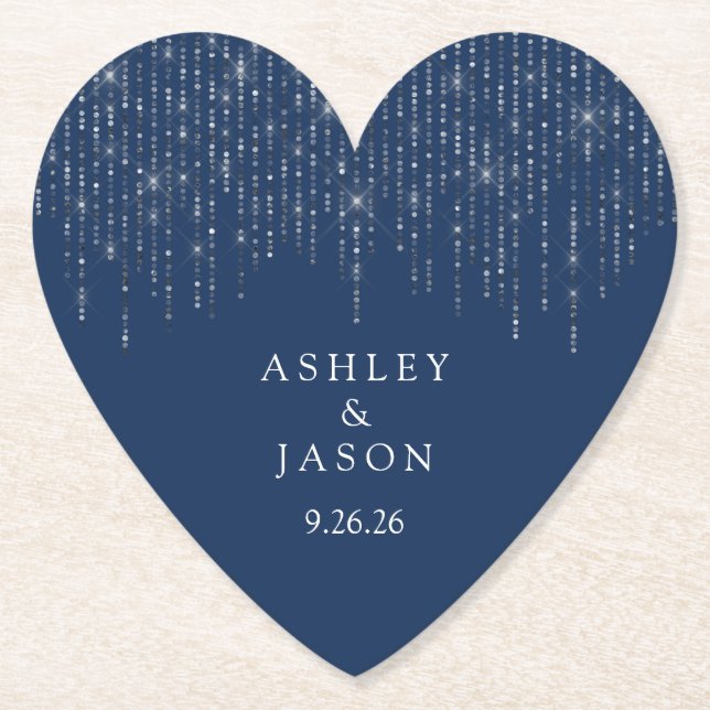 Wedding  paper coaster (Front)