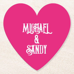 WEDDING PAPER COASTER PERSONALIZED FAVORS