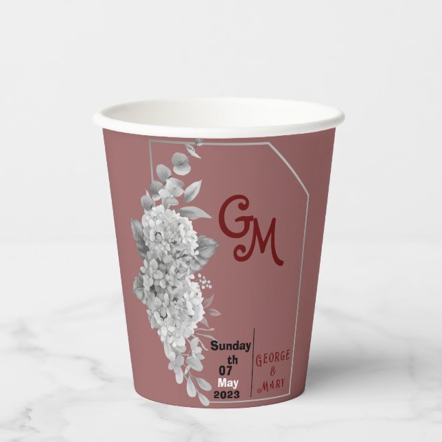 Wedding    paper cups (Front)