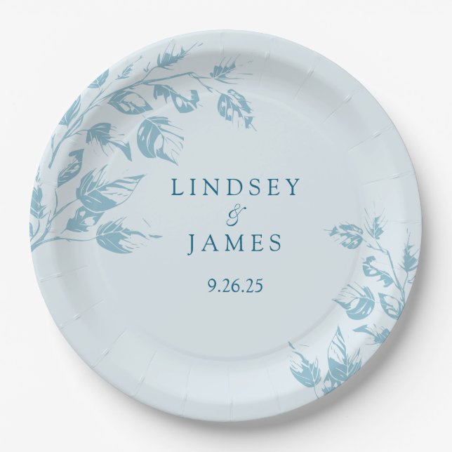 Wedding  paper plate (Front)