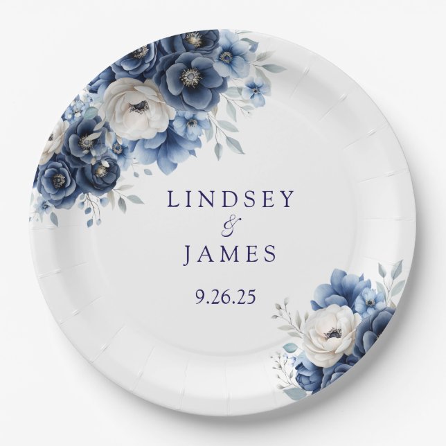 Wedding  paper plates (Front)