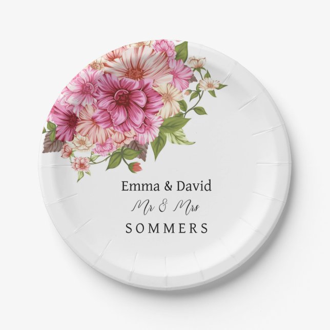 Wedding Paper Plates (Front)