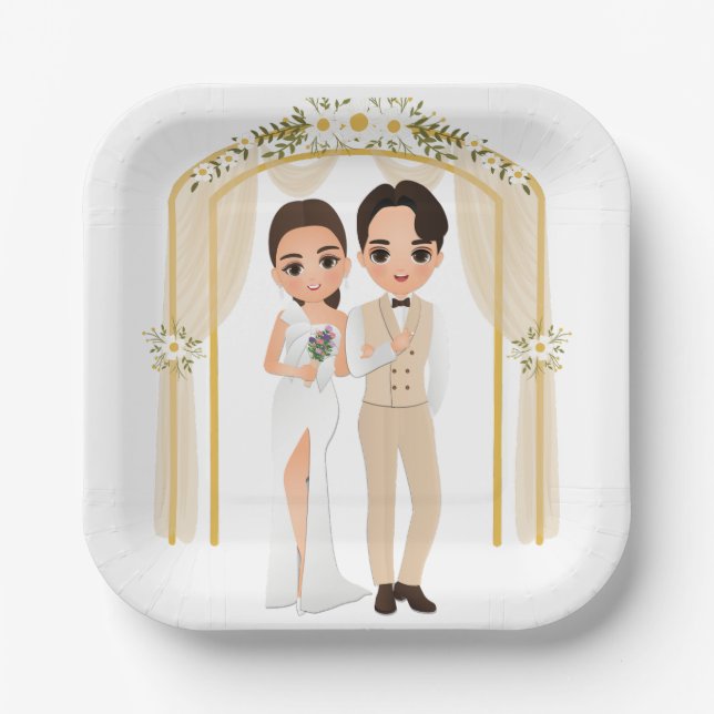 wedding Paper Plates 2 (Front)