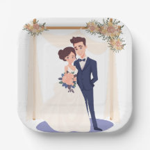 Wedding Paper Plates 4
