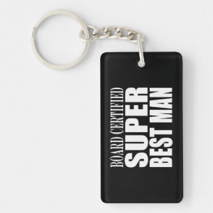 Wedding Party Favour Board Certified Super Best Keychain