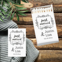Wedding Party Favours Just Married Fun Doodles
