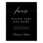 Wedding Party Favours Sign Table Reception Poster