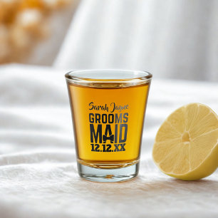 Wedding Party Groomsmaid Personalized Shot Glass
