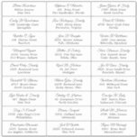Wedding Party Guest Address Label Sticker<br><div class="desc">Guest names and addresses individual wedding / birthday party/ bridal shower shipping address label stickers for guests.</div>