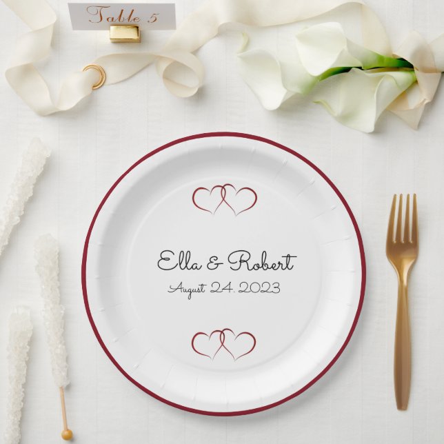 Wedding party Paper Plates (Wedding)
