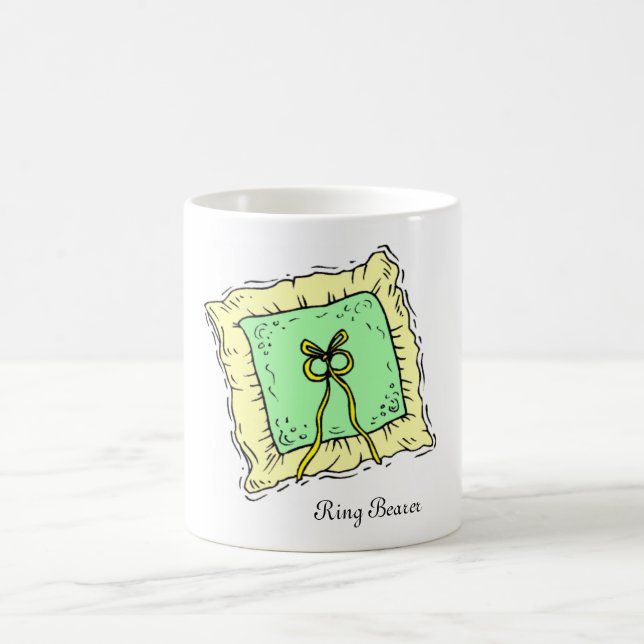 Wedding Party Ring Bearer Pillow Mug Gift (Center)