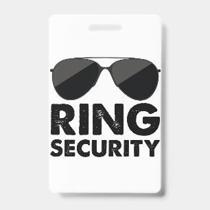 Wedding Party Ring Security Wedding Ring Badge