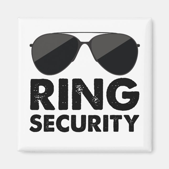 Wedding Party Ring Security Wedding Ring Magnet (Front)