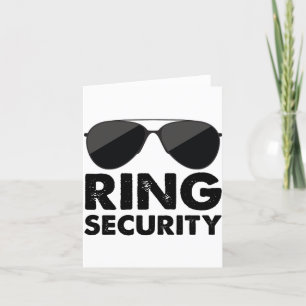Wedding Party Ring Security Wedding Ring Thank You Card
