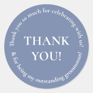 Wedding Party Thank You Wedding Favor Sticker