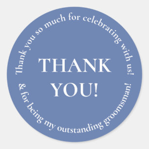 Wedding Party Thank You Wedding Favour Sticker
