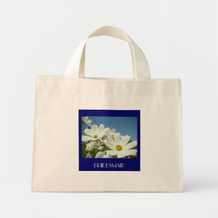 WEDDING PARTY Tote Bag gift White Daisies Bridal