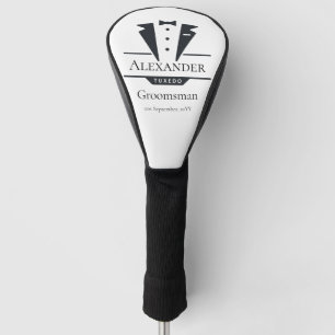 Wedding Party Tuxedo Gifts Groomsman Golf Head Cover
