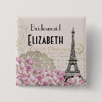 Wedding Party Vintage Eiffel Tower