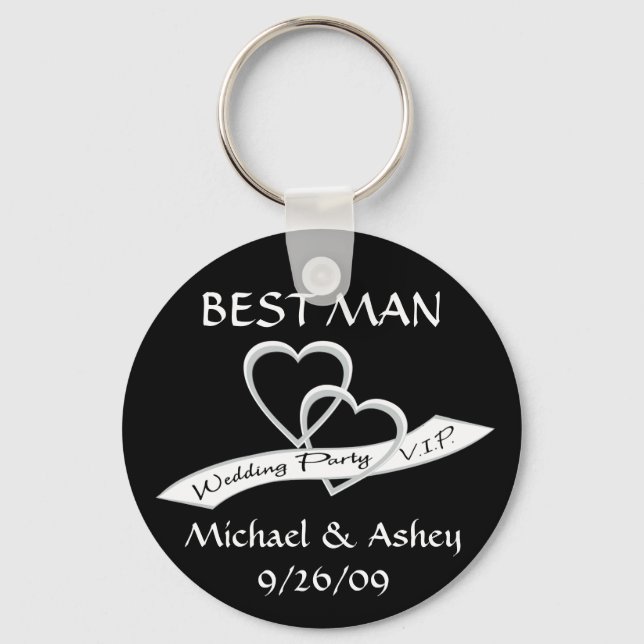 Wedding Party VIP Keychain (Front)