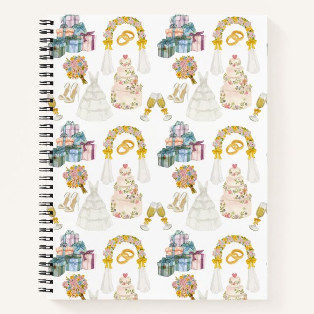 wedding pattern - notebook (Front)