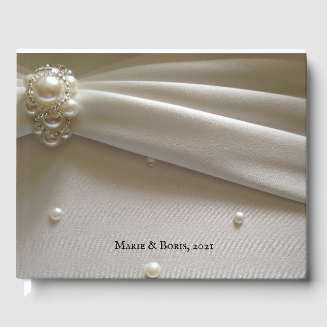 Wedding Pearls Guest Book (Front)