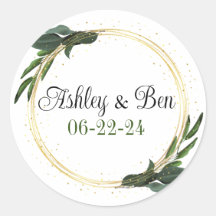 Wedding personalized envelope or favour stickers