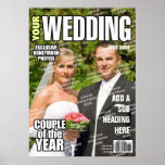 Wedding Personalized Magazine Cover Poster<br><div class="desc">Wedding Personalized Magazine Cover</div>