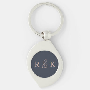Wedding personalized monogrammed keychain