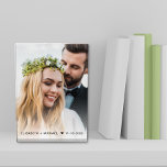 Wedding Personalized Photo Block<br><div class="desc">Simple photo block keepsake with your favourite wedding photo and your names and wedding date.</div>