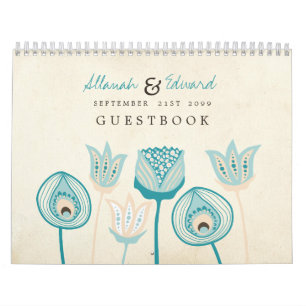 Wedding Personalized Photo Guest Book Guestbook Calendar