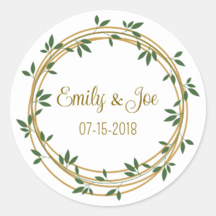 Wedding personalized stickers