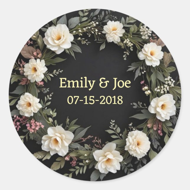 Wedding personalized stickers (Front)