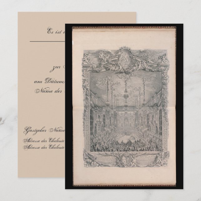 wedding - personalized wedding invitation (Front/Back)