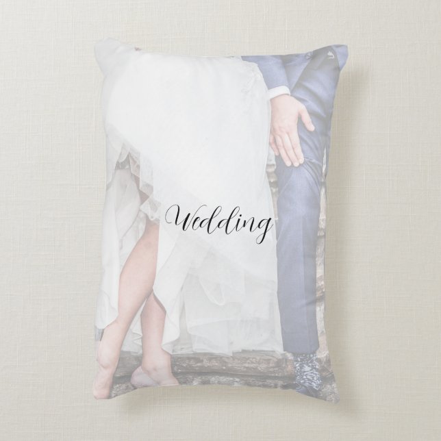 Wedding Perzonalized Accent Pillow (Back(Vertical))