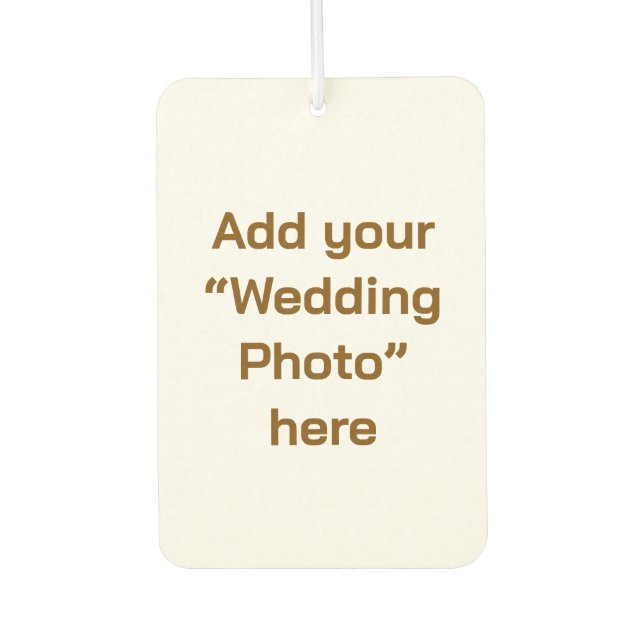 “Wedding Photo” Air Freshener (Front)