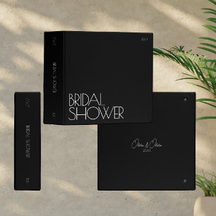 Wedding Photo Album Binder   Bridal Shower   Black
