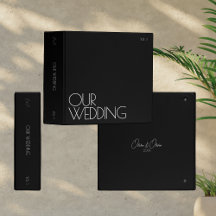 Wedding Photo Album Binder | Our Wedding | Black